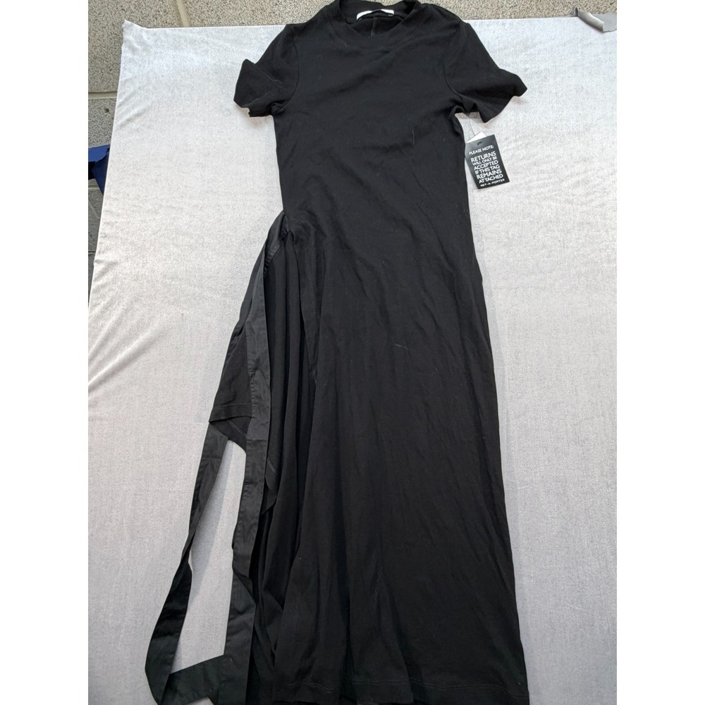 NWT Rosetta Getty Long Dress Black Size Small Made in USA‎ 1059951-012